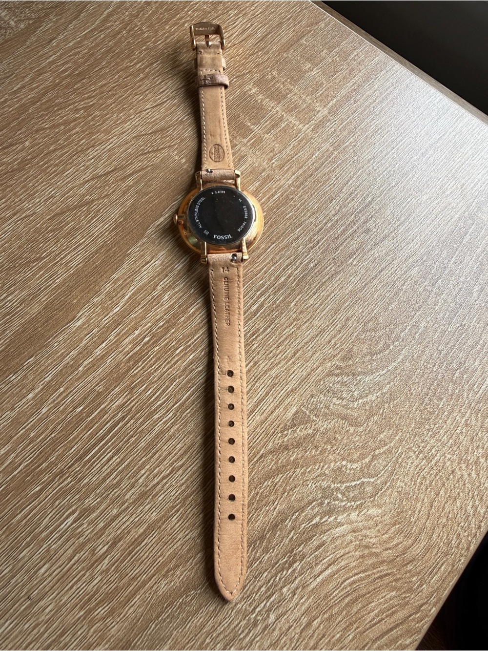 Fossil Watch with Tan Leather Strap - Picture 3 of 4